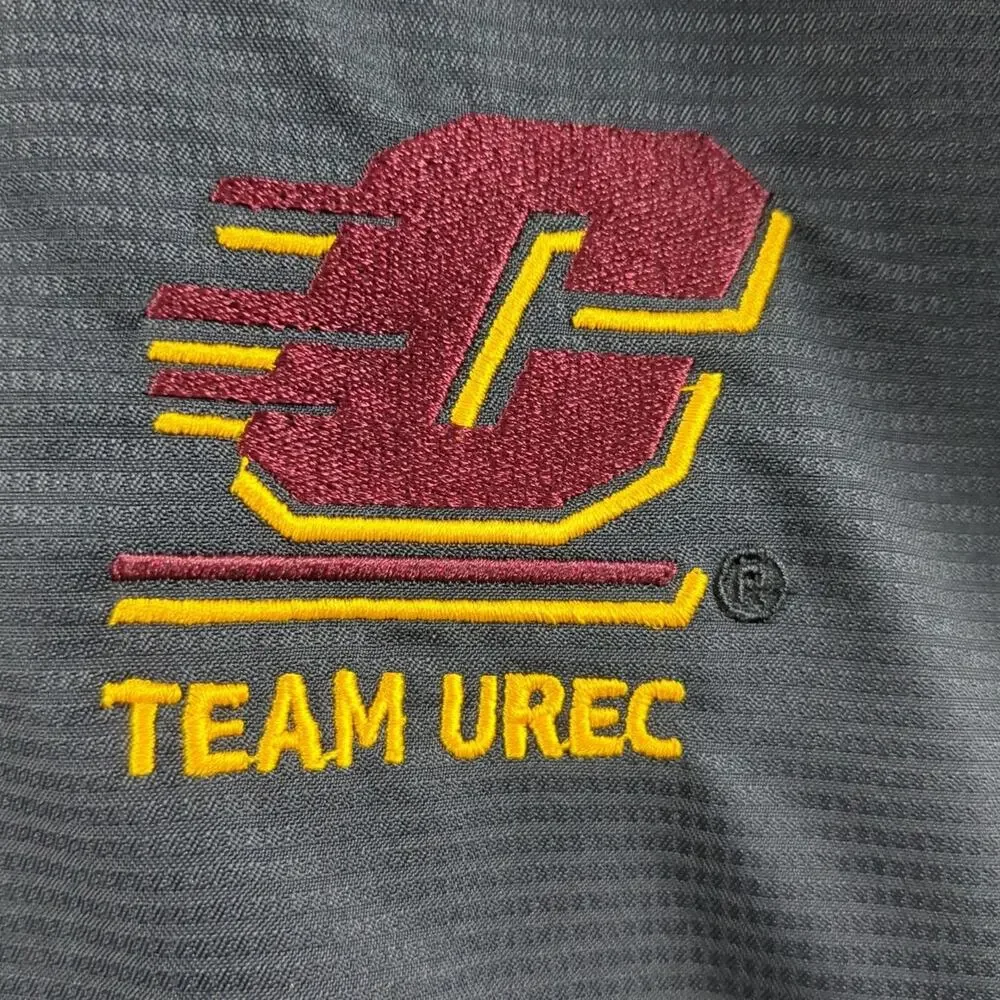 Adidas‎ Central Michigan Large Black/White Team URec Warm Up Jacket Style 6985A